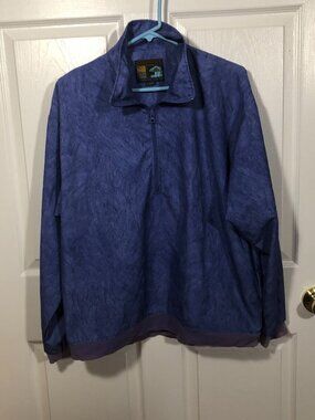 Forrester's women 1/4 zip blue jumper, size L